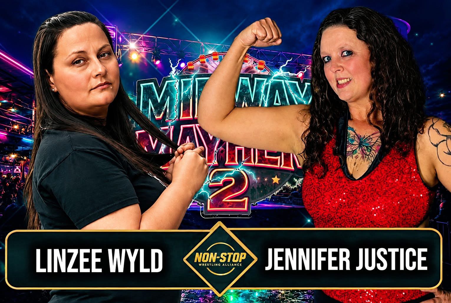Linzee Wyld versus Jennifer Justice at Non Stop Wrestling Alliance